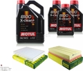 MANN-FILTER Inspektionspaket 8L Motul 8100 X-clean+ 5W-30 für VW Touareg 3.0 V6