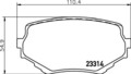 HELLA PAGID Bremsbelagsatz, Scheibenbremse 8DB 355 017-181 für SUZUKI