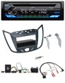 JVC Bluetooth Lenkrad USB DAB CD Autoradio für Ford C-Max Kuga dunkelgrau