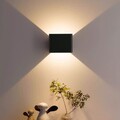 Cube LED Wandleuchte Wandlampe Bewegungsmelder USB Aufladbare Kabellos Wandlampe