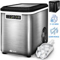 tillvex® Eiswürfelmaschine 2,2L Eiswürfelbereiter Edelstahl Eismaschine Icemaker