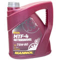Getriebeöl MANNOL Schaltgetriebe MTF-4 API GL 4 75W-80 4 Liter Schalt Öl