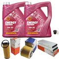 MAHLE Inspektionspaket 10L MANNOL 5W-30 Energy Premium für Audi A6 Allroad 3.0