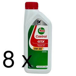 1x Castrol GTX 5W-30 C4 8x1 Liter