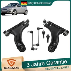 2x QUERLENKER VORNE + KOPPELSTANGE + SPURSTANGENKOPF FÜR OPEL CORSA C COMBO SATZ
