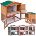 Kaninchenstall Kaninchenstall Hasenstall Kleintierstall Hühnerstall 3 Türen Holz