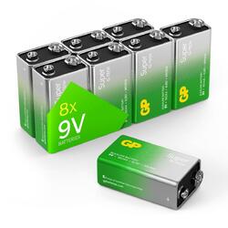 8 Gp Batterie Super E-block 9,0 V GPSUP1604A942C8 (4891199167942)