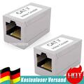 2x CAT 7 Netzwerk RJ45 Verbinder für Patchkabel LAN Netzwerkkabel Kupplung DSL