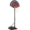 Basketballständer Basketballkorb mit Rollen Verstellbare Basketballkorbanlage