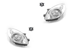 Scheinwerfer Set Halogen passend für Renault Twingo II 03/2007 -12/11 H4 +Nebel