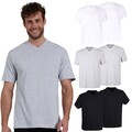 2 Herren T-Shirts GÖTZBURG V-Ausschnitt uni hautfreundlich 100% Baumwolle weich