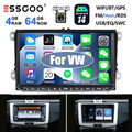 64G Android 13 Autoradio GPS Navi +Kam Für 2DIN VW GOLF 5 6 Passat Touran Tiguan