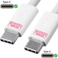 USB C Kabel Ladekabel Datenkabel weiß für SanDisk Extreme PRO Portable SSD 1 TB