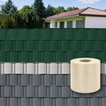 PVC Balkon Terrasse Garten Sichtschutzstreifen Sichtschutz 35 m x 19 cm creme