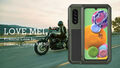 LOVE MEI Metall Gorilla Glas Case Cover für Samsung A20 A30 A50 A70 A41 A51 A71