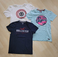 Herren T-Shirt Paket (3 Stück) Gr. M und S ELEMENT, SUPERDRY und HOLLISTER