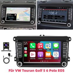 7" Carplay Android 13 Autoradio GPS Navi für VW Touran Golf 5 6 Polo EOS 2+32G