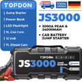 TOPDON JS3000 3000A 24000mAh Auto Powerbank mit Starthilfe-Funktion Jump Starter