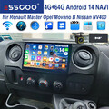 4+64GB Autoradio GPS Carplay DAB+ Für Renault Master Opel Movano B Nissan NV400