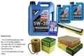 INSPEKTIONSKIT FILTER LIQUI MOLY ÖL 7L 5W-30 für BMW 3er E46 320i 323i 325i 320