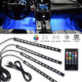 48 LED RGB Innenraumbeleuchtung Auto Ambiente Fußraumbeleuchtung mit Control