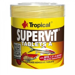 Tropical Supervit Tablets A 50ml - Futtertabletten Hafttabletten Fischfutter