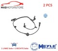 ABS SENSOR DREHZAHLFÜHLER PAAR MEYLE 57-14 899 0000 2PCS A FÜR JEEP COMPASS