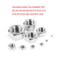 304 Edelstahl Sechskantmuttern DIN 934 Rostfrei A2 V2A Muttern Von M2 Bis M 30