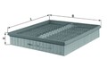 Luftfilter KNECHT LX 736 Filtereinsatz für KLASSE W140 MERCEDES 300 Turbo 140