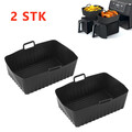 2 Stk Airfryer Silikonform Heißluftfritteuse Backform Zubehör Airfryer Zubehör