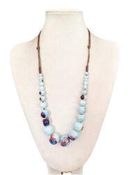 Damenkette Statement Halskette Bänderkette Extravaganter Modeschmuck Perlenkette
