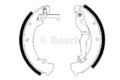 BOSCH 4x Bremsbacken Bremsbackensatz für Trommelbremse Hinten 0 986 487 312