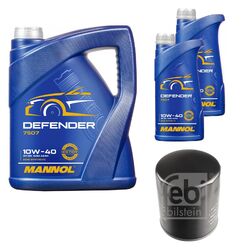 FEBI BILSTEIN Ölfilter 7L MANNOL Defender 10W-40 für VW Taro Toyota Land