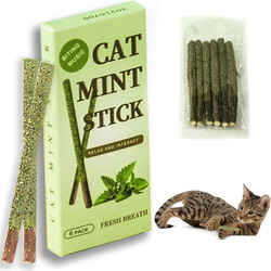 Katzenminze Sticks,Catnip Sticks,wiederverwendbaren Katzenminze Sticks Kaustäbch