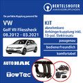 Für VW Golf VII Fliessheck Typ 5G1 2012-2021 AHK abn +13pol spez. E-Satz TOP