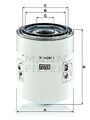MANN-FILTER W 1428/1 Filter, Arbeitshydraulik