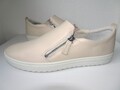 ECCO Damen Leder Slipper Halbschuhe mit Reißverschluss Beige Gr. 41