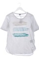 STREET ONE Print-Shirt Damen Shirt Gr. DE 34 hellgrau-blau-wollweiß Casual-Look