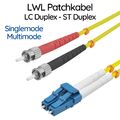 LWL Patchkabel LC Duplex Stecker an ST Duplex Stecker OS2 Multimode OM3 OM4