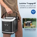 12kg/24h Kompakte & Tragbare Eiswürfelmaschine 1.4L IceMaker Schnell & Leise DHL