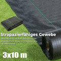 Unkrautvlies Gartenvlies Bodengewebe Unkrautfolie Mulchvlies 3x10 m Schutzvlies 