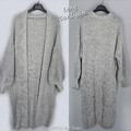 Damen Strickjacke Grobstrick Cardigan Jacke Langarm Gr.40/42/44 J0013