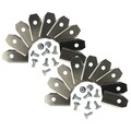 18 Messer 35mm für Gardena 4087-20 für Rasenmäher