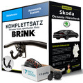 Für SKODA Octavia IV Typ NX3 Anhängerkupplung abnehmbar +eSatz 13pol 01.20- kpl.