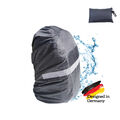 Regenschutz Regenhülle für Rucksack Schulranzen, Wasserdicht Schwarz Größe S/M/L