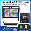 9" für Audi A6 S6 RS6 C5 1997-2004 Android 13 Autoradio GPS NAVI Wifi RDS 1+32GB