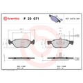 1x ORIGINAL® Brembo P 23 071 Bremsbelagsatz, Scheibenbremse Vorne, inkl.