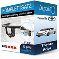 AUTO HAK Anhängekupplung starr und TOWTEC E-Satz 13polig für Toyota Prius 16-18