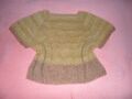 Handgestrickter RVO Kurzarm-Pulli/Pullunder, Gr.L-XL, KidMohair-Seide Garn, neu!