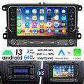 7" Apple Carplay Android 13 Autoradio GPS Navi Für 2 DIN VW GOLF 5 6 Passat Polo